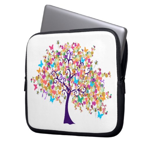 Summer Time tree Laptopschutzhülle (Vorderseite Links)