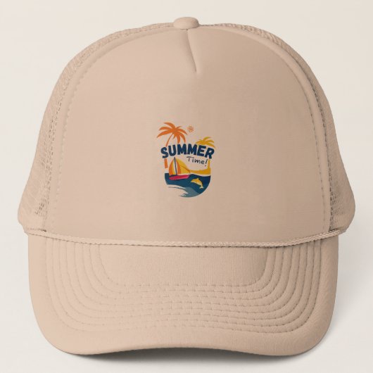 Summer Time Trucker Hat Truckerkappe (Vorderseite)