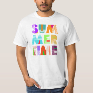 Summer Time Typografy Graphic T - Shirt