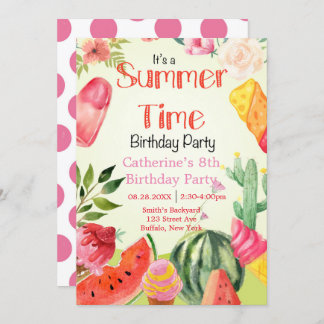 Summer Time Watermelon Geburtstagsparty