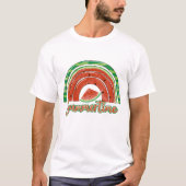 Summer Time Watermelon Slice Rainbow T-Shirt (Vorderseite)