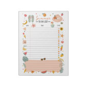 Summer To-Do List Note Pad Bucket List Notizblock (Rotiert)