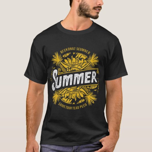 Summer to Shirt Design, Beach T - Shirt Design. (Vorderseite)