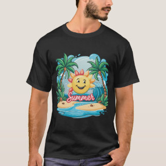 Summer to Shirt Design, Beach T - Shirt Design.