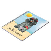Summer Toy Poodle Notizblock (Linke Seite)