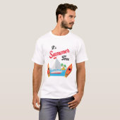 Summer Travel Time Beach Waves Urlaub Ozean T-Shirt (Vorne ganz)