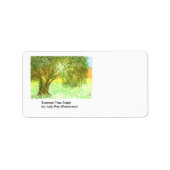 Summer Tree Aleph Label Adressaufkleber (Vorne)