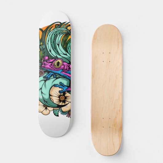 Summer Tree Frog Skateboard (Vorderseite)