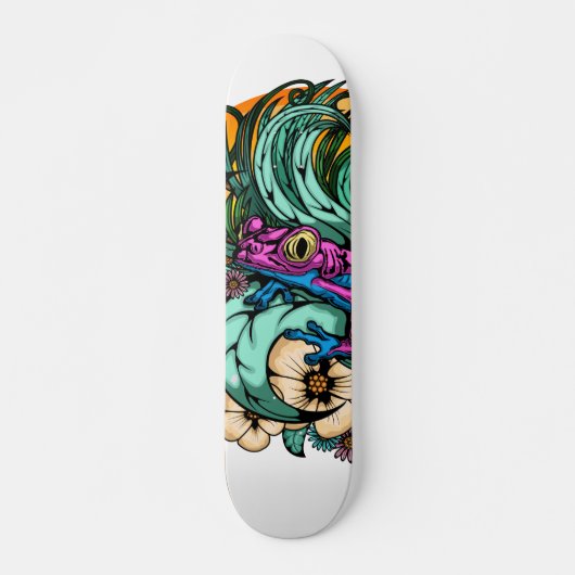 Summer Tree Frog Skateboard (Vorne)