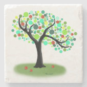Summer Tree Stone Untersetzer (Vorderseite)