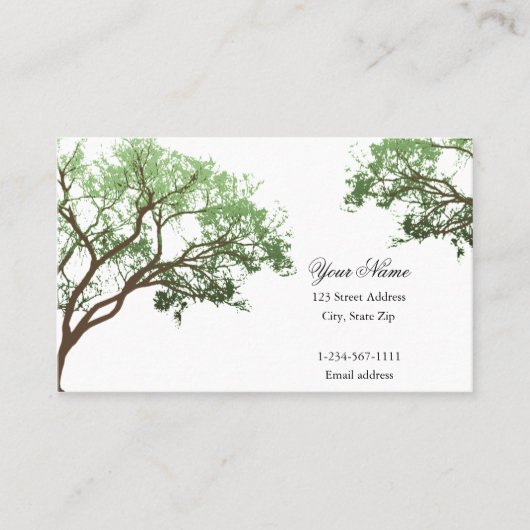 Summer Trees Business Card Nr. 2 Visitenkarte (Vorderseite)