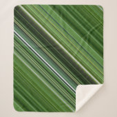 Summer Trees Green Stripe Sherpadecke (Vorderseite)