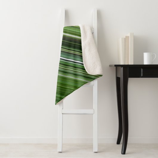 Summer Trees Green Stripe Sherpadecke (Beispiel)