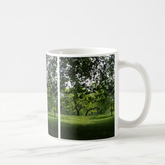 Summer Trees Park Foto Tasse (Rechts)