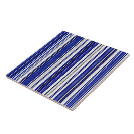 Summer trendy Navy Blue Boat Stripes Collection Fliese