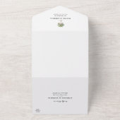 Summer Tropical Beach Hochzeit All In One Einladung (Außenbereich)