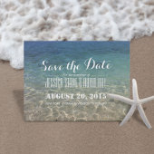 Summer Tropical Beach Hochzeit Save the Date Ankündigungspostkarte