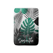 Summer Tropical Blätter Badematte (Vorderseite Vertikal)