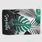 Summer Tropical Blätter Golfhandtuch (Horizontal)