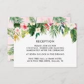 Summer Tropical Blätter Hochzeitskarten RSVP Karte (Vorne/Hinten)