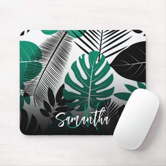 Summer Tropical Blätter Mousepad (Mit Mouse)