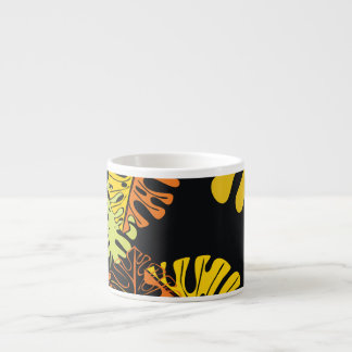 Summer Tropical Blätter Vintages Design Espressotasse