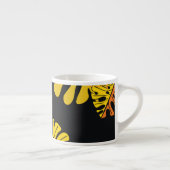 Summer Tropical Blätter Vintages Design Espressotasse (Rechts)