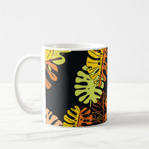 Summer Tropical Blätter Vintages Design Kaffeetasse