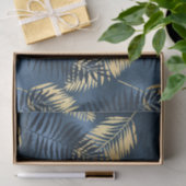 Summer Tropical Blue Palm Blätter Muster Seidenpapier (Geschenk)