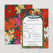 Summer Tropical Blume & Arch UAWG RSVP Karte (Vorne/Hinten)