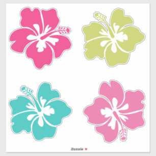 Summer Tropical Blume Aufkleber