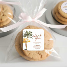 Summer Tropical Brautparty Vielen Dank