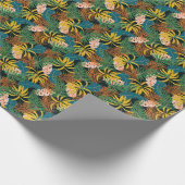Summer Tropical Bright Pflanze Muster Geschenkpapier (Ecke)