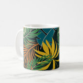 Summer Tropical Bright Pflanze Muster Kaffeetasse (Vorderseite Links)