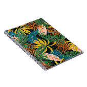 Summer Tropical Bright Pflanze Muster Notizblock (Rechte Seite)