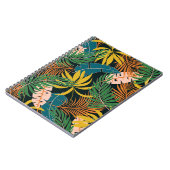 Summer Tropical Bright Pflanze Muster Notizblock (Linke Seite)