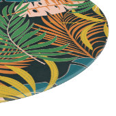 Summer Tropical Bright Pflanze Muster Schneidebrett (Ecke)