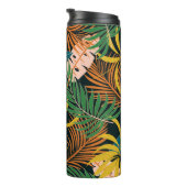 Summer Tropical Bright Pflanze Muster Thermosbecher (Nach rechts gedreht)