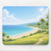 Summer Tropical Coast Mouse Pad Mousepad (Vorne)