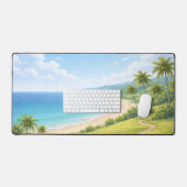 Summer Tropical Coast Mouse Pad Schreibtischunterlage (Tastatur & Maus)