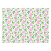 Summer Tropical Flamingo und Blumenmuster Tischdecke (Vorderseite (Horizontal))