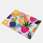 Summer Tropical Fruit Fiesta Fußmatte (Schrägansicht)
