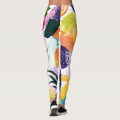 Summer Tropical Fruit Fiesta Leggings (Rückseite)