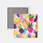 Summer Tropical Fruit Fiesta Magnet (Vorderseite/Rückseite)
