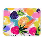Summer Tropical Fruit Fiesta Magnet (Horizontal)