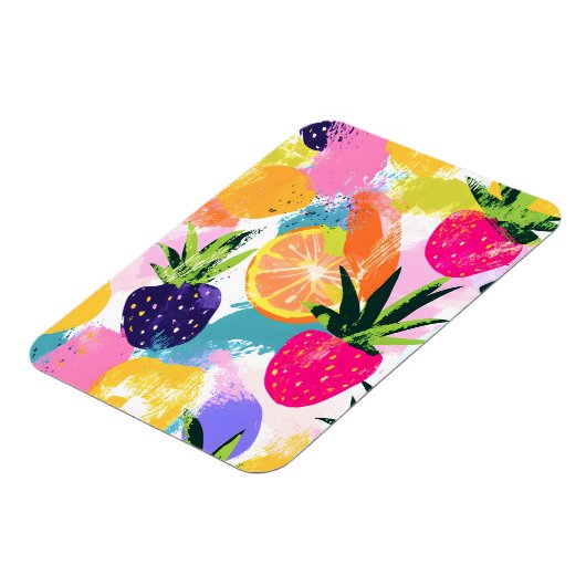 Summer Tropical Fruit Fiesta Magnet (Linke Seite)