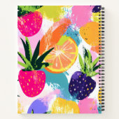 Summer Tropical Fruit Fiesta Notizblock (Rückseite)