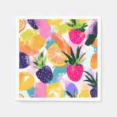 Summer Tropical Fruit Fiesta Serviette (Vorderseite)