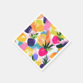 Summer Tropical Fruit Fiesta Serviette (Ecke)