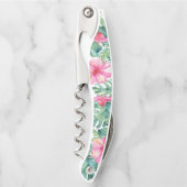 Summer Tropical Garden Corkschraube Flaschenöffner Kellnermesser (Vorderseite)